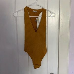 Mustard bodysuit NWT